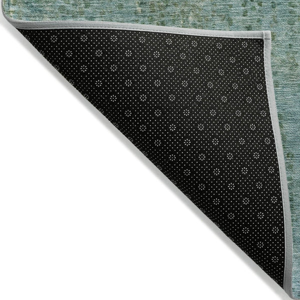 HomeRoots 5' Teal Blue and Ivory Abstract Area Rug - Washable, Durable, Stylish for Indoor and Outdoor Spaces 8' X 10' 631104