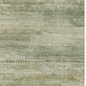 HomeRoots 5' Artichoke Green and Beige Abstract Rug - Stylish, Washable Indoor-Outdoor Area Rug for Every Space 9' X 12' 631111