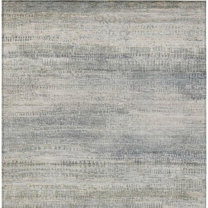HomeRoots 5' Contemporary Linen and Beige Abstract Washable Area Rug for Indoor and Outdoor Spaces 8' X 10' 631116