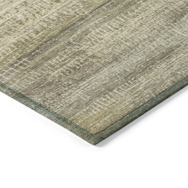 HomeRoots 5' Durable Taupe and Beige Abstract Area Rug for Indoor and Outdoor Use – Easy Care and Stylish Design 8' Round 631121
