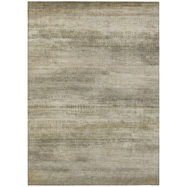 HomeRoots 5' Durable Taupe and Beige Abstract Area Rug for Indoor and Outdoor Use – Easy Care and Stylish Design 8' X 10' 631122
