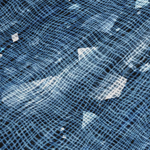 HomeRoots 5' Blue and Ivory Abstract Area Rug – Washable and Durable for Indoor and Outdoor Living Spaces 9' X 12' 631165