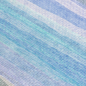 HomeRoots 5' Coastal-Inspired Striped Area Rug in Aqua, Lavender & Peach – Washable for Indoor & Outdoor Use 8' X 10' 631200