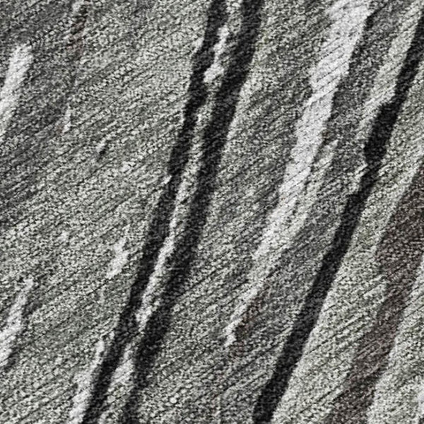 HomeRoots 5' Stylish Abstract Indoor/Outdoor Area Rug in Taupe, Charcoal, and Ivory - Washable & Durable Design 8' X 10' 631260