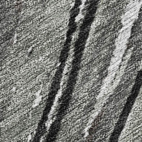 HomeRoots 5' Stylish Abstract Indoor/Outdoor Area Rug in Taupe, Charcoal, and Ivory - Washable & Durable Design 9' X 12' 631261