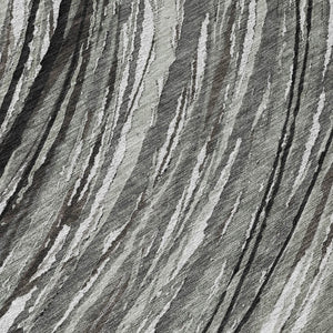 HomeRoots 5' Stylish Abstract Indoor/Outdoor Area Rug in Taupe, Charcoal, and Ivory - Washable & Durable Design 9' X 12' 631261