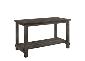60 Inch Wood Dining Table Seats Six Solid Modern Farmhouse Style for Kitchen Gatherings
