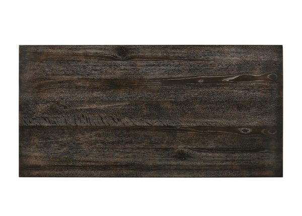 60 Inch Wood Dining Table Seats Six Solid Modern Farmhouse Style for Kitchen Gatherings