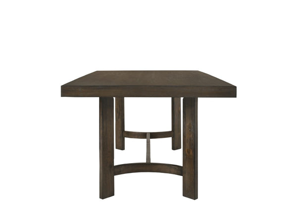 70 Inch Espresso Finished Wood Trestle Dining Table for Stylish Formal Gatherings