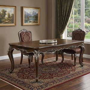 80 Inch Oak Finish Extendable Dining Table with Removable Leaf for Modern Homes