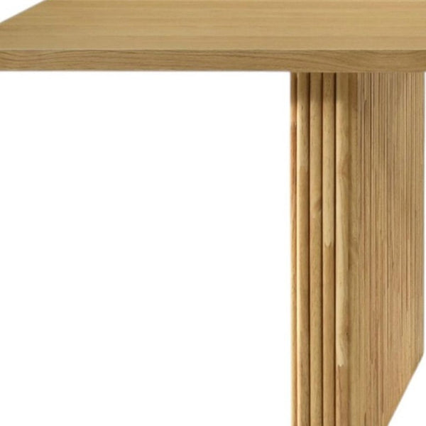 94 Inch Solid Wood Twin Pedestal Dining Table Seats Eight for Formal Gatherings