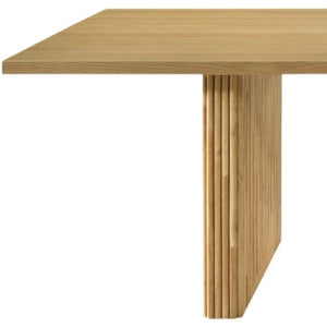 94 Inch Solid Wood Twin Pedestal Dining Table Seats Eight for Formal Gatherings