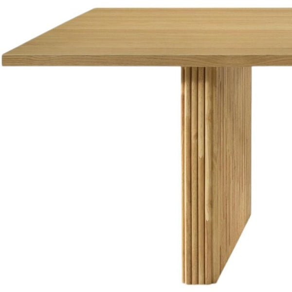 94 Inch Solid Wood Twin Pedestal Dining Table Seats Eight for Formal Gatherings