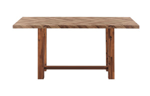 HomeRoots 71 Inch Solid Wood Rectangular Bar Table for Kitchen Dining and Entertaining Spaces 631298