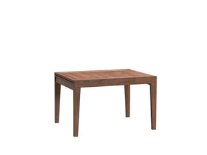 47 Inch Walnut Finish Extendable Dining Table with Hidden Self-storing Leaf Included