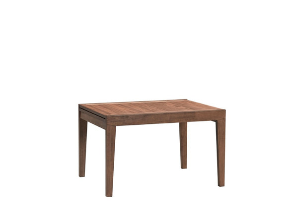 47 Inch Walnut Finish Extendable Dining Table with Hidden Self-storing Leaf Included