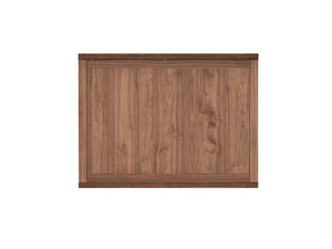 47 Inch Walnut Finish Extendable Dining Table with Hidden Self-storing Leaf Included
