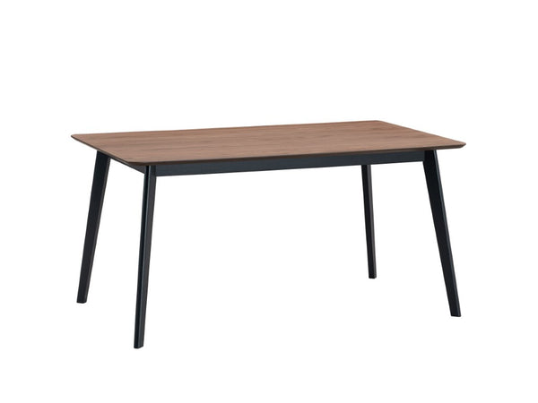 59 Inch Wood Dining Table Seats Four with Modern Style for Kitchen Gatherings