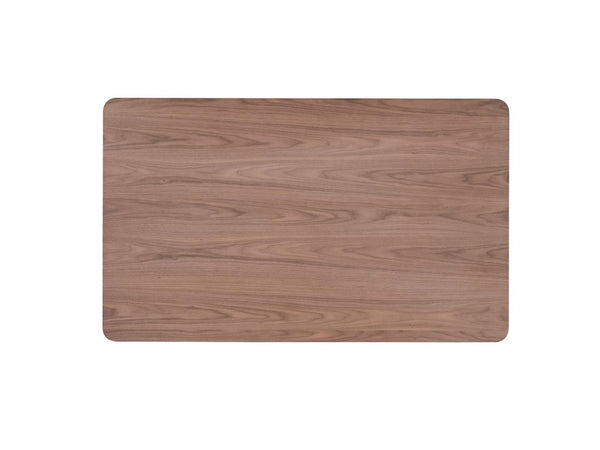 59 Inch Wood Dining Table Seats Four with Modern Style for Kitchen Gatherings
