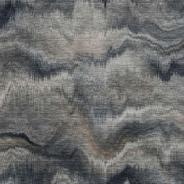 HomeRoots 5' Gray and Silver Abstract Washable Area Rug for Indoor and Outdoor Spaces – Durable, Modern Design 10' X 14' 631310
