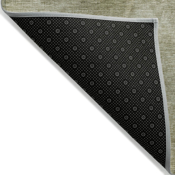 HomeRoots 5' Stylish Sage and Ivory Abstract Area Rug - Durable, Washable Design for Indoor and Outdoor Use 5' X 8' 631312