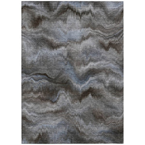 HomeRoots 5' Abstract Taupe and Ivory Area Rug - Stylish, Washable, Durable for Indoor and Outdoor Use 8' X 10' 631326