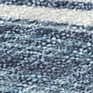 HomeRoots 5' Stylish Blue and Ivory Geometric Area Rug – Durable, Washable, Perfect for Indoor and Outdoor Use 9' X 12' 631381