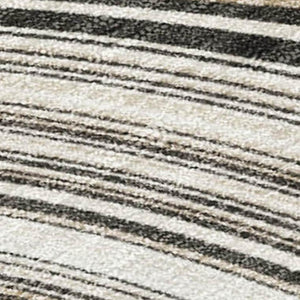HomeRoots 5' Ivory and Charcoal Geometric Indoor Outdoor Area Rug – Durable, Washable, Modern Design for Any Space 8' X 10' 631392