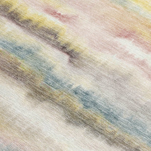HomeRoots 5' Coastal-Inspired Gold Gray and Ivory Striped Washable Area Rug for Indoor and Outdoor Spaces 10' X 14' 631412