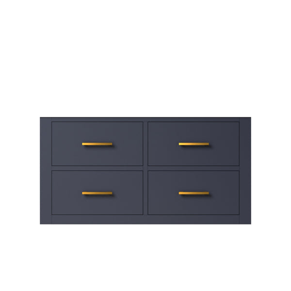 English Elm Blue Single-Sink Vanity With Soft-Close Drawers – Midcentury Style, Space-Saving Design, 36" Wide B2731P257971