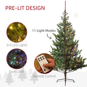 English Elm Homcom 6Ft Prelit Cedar Christmas Tree With Dual-Color Leds, Easy Assembly & 1933 Tips For Festive Cheer W2225P249693