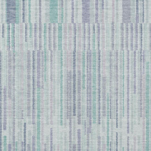 HomeRoots 5' Mint Green and Ivory Striped Washable Area Rug for Indoor and Outdoor Spaces – Durable & Stylish 9' X 12' 631549