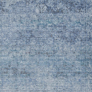 HomeRoots 5' Blue and Ivory Abstract Area Rug – Stylish, Washable, Durable, Perfect for Indoor and Outdoor Spaces 5' X 8' 631588
