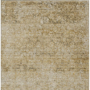 HomeRoots 5' Copper and Beige Abstract Indoor Outdoor Area Rug - Stylish, Durable, Machine Washable Design! 9' X 12' 631597