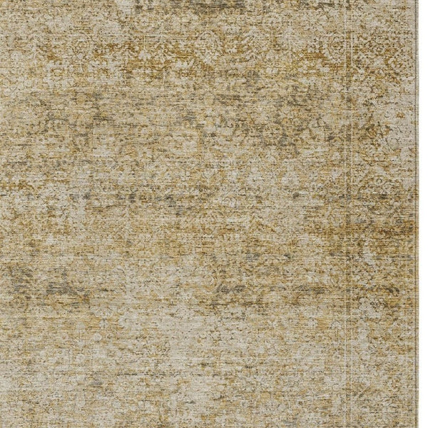 HomeRoots 5' Copper and Beige Abstract Indoor Outdoor Area Rug - Stylish, Durable, Machine Washable Design! 10' X 14' 631598