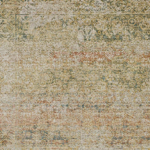 HomeRoots 5' Gold and Beige Abstract Area Rug – Durable, Washable, Stylish for Indoor and Outdoor Spaces 8' X 10' 631602