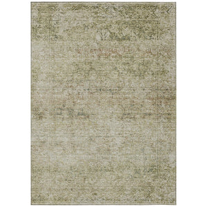 HomeRoots 5' Stylish Sage and Beige Abstract Washable Indoor-Outdoor Area Rug for High-Traffic Spaces 8' X 10' 631608