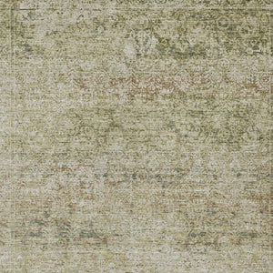 HomeRoots 5' Stylish Sage and Beige Abstract Washable Indoor-Outdoor Area Rug for High-Traffic Spaces 8' X 10' 631608
