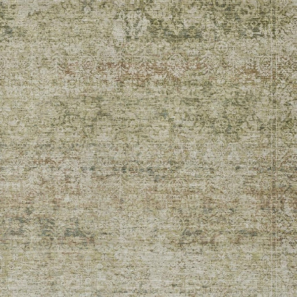 HomeRoots 5' Stylish Sage and Beige Abstract Washable Indoor-Outdoor Area Rug for High-Traffic Spaces 10' X 14' 631610