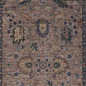 HomeRoots 5' Brown and Beige Floral Area Rug – Durable and Stylish for Indoor/Outdoor Spaces, Easy Care 8' X 10' 631638