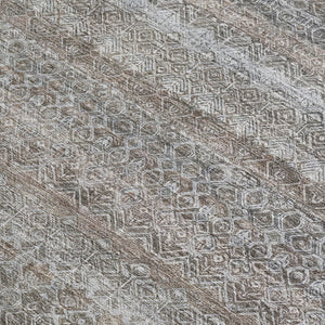 HomeRoots 5' Striped Washable Area Rug in Brown and Beige - Durable, Stylish, and Perfect for Indoor or Outdoor Use 5' X 8' 631660