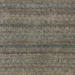 HomeRoots 5' Stylish Chocolate and Gray Striped Indoor-Outdoor Area Rug – Durable, Washable, and Versatile 8' X 10' 631674