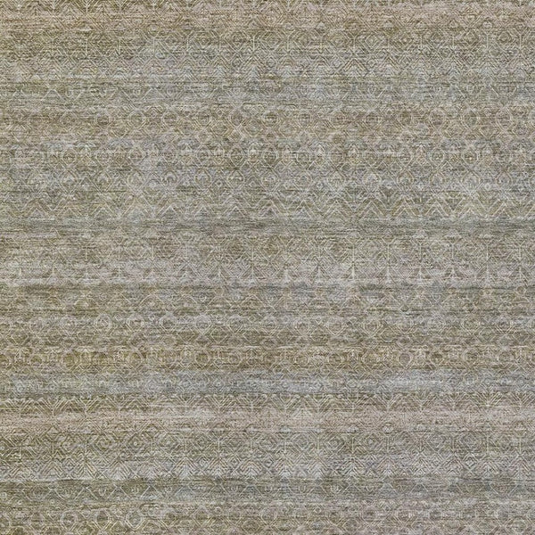 HomeRoots 5' Durable Khaki and Beige Striped Area Rug - Stylish, Washable, Indoor-Outdoor Comfort for Any Space 5' X 8' 631678