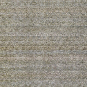 HomeRoots 5' Durable Khaki and Beige Striped Area Rug - Stylish, Washable, Indoor-Outdoor Comfort for Any Space 8' X 10' 631680