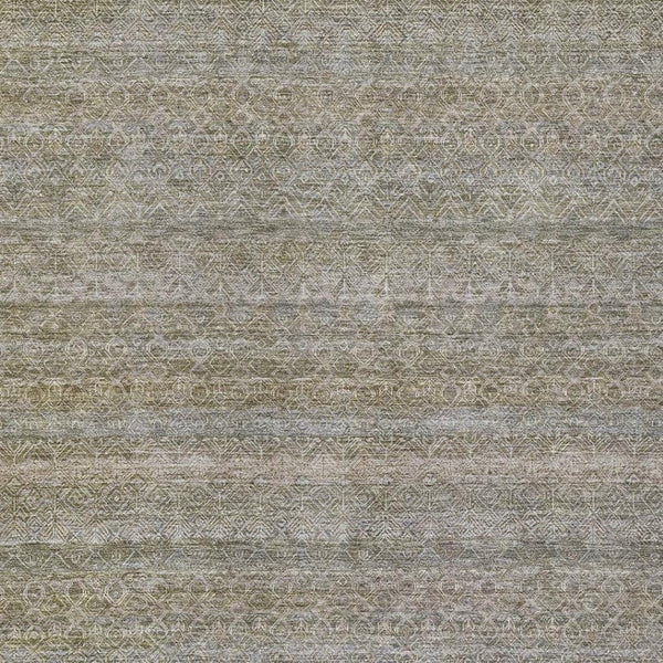 HomeRoots 5' Durable Khaki and Beige Striped Area Rug - Stylish, Washable, Indoor-Outdoor Comfort for Any Space 10' X 14' 631682