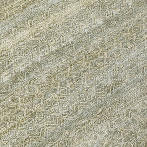 HomeRoots 5' Versatile Linen and Beige Striped Area Rug for Indoor and Outdoor Use – Durable, Washable Design 8' X 10' 631686