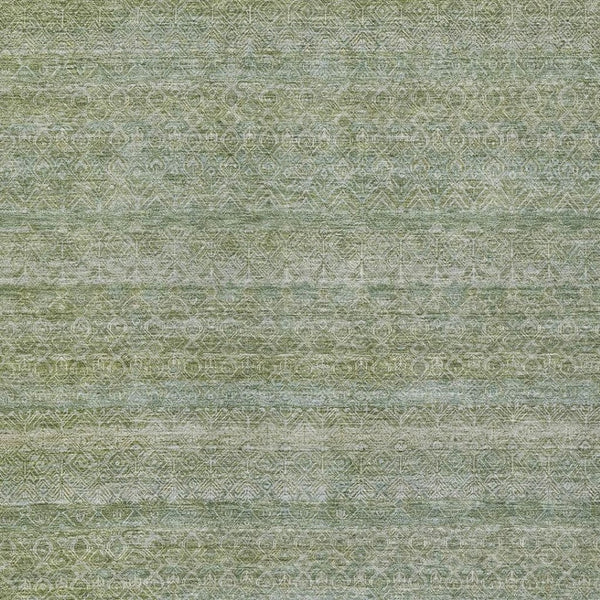 HomeRoots 5' Sage and Ivory Striped Area Rug - Coastal Charm for Indoor and Outdoor Spaces, Machine Washable 8' X 10' 631698