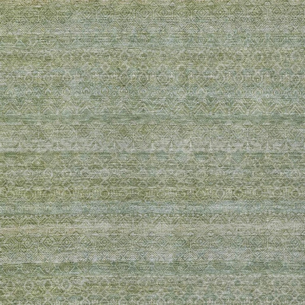 HomeRoots 5' Sage and Ivory Striped Area Rug - Coastal Charm for Indoor and Outdoor Spaces, Machine Washable 9' X 12' 631699