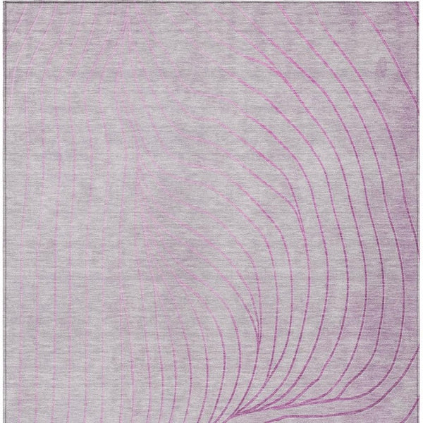 HomeRoots 5' Stylish Blush and Silver Abstract Area Rug - Washable, Durable, Perfect for Indoor and Outdoor Use 5' X 8' 631750