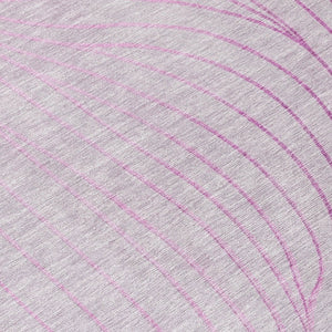HomeRoots 5' Stylish Blush and Silver Abstract Area Rug - Washable, Durable, Perfect for Indoor and Outdoor Use 8' Round 631751